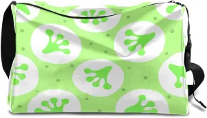 Frog Paw Small Gym Bag for Men Women Workout Sport Duffle Bag Waterproof Weekender Overnight Bag Lightweight Carry on Tote Bag Crossbody Shoulder Travel Bag for Swim Yoge Dance