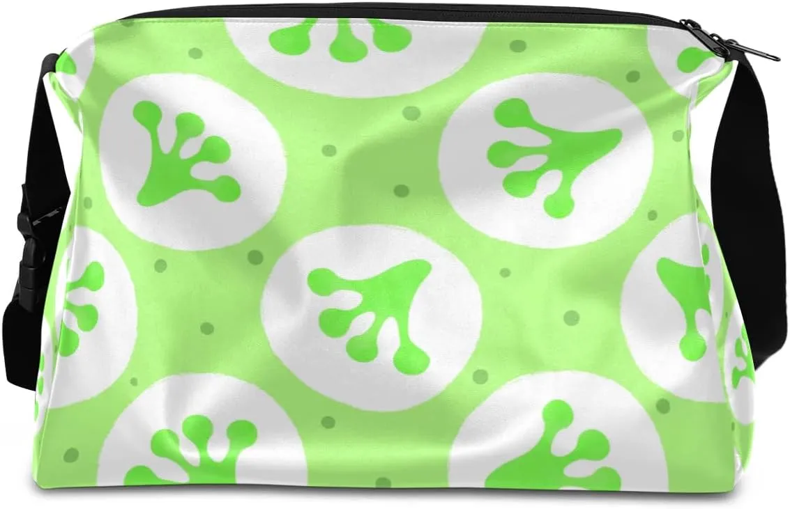 Frog Paw Small Gym Bag for Men Women Workout Sport Duffle Bag Waterproof Weekender Overnight Bag Lightweight Carry on Tote Bag Crossbody Shoulder Travel Bag for Swim Yoge Dance