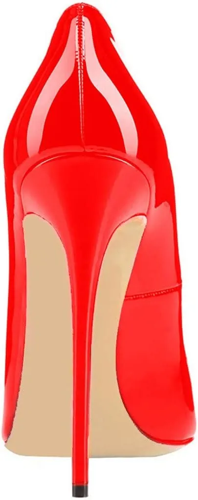 FSJ Women Classic Pointed Toe High Heels Sexy Stiletto Pumps Office Lady Casual Dress Party Prom Shoes Size 4-15 US
