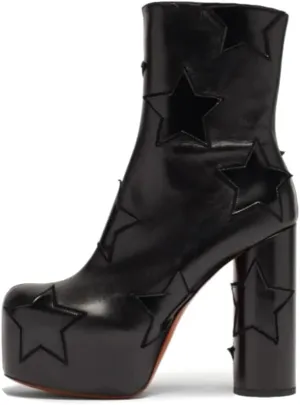 FSJ Women Gorgeous Platform Ankle Boots Closed Round Toe Chunky High Heel Pull On Shoes Size 4-15 US