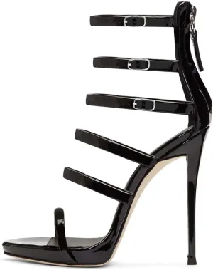 FSJ Women Sexy Strappy Gladiator Wedding Sandals High Heel Stiletto Shoes for Summer Prom Party Size 4-15 US