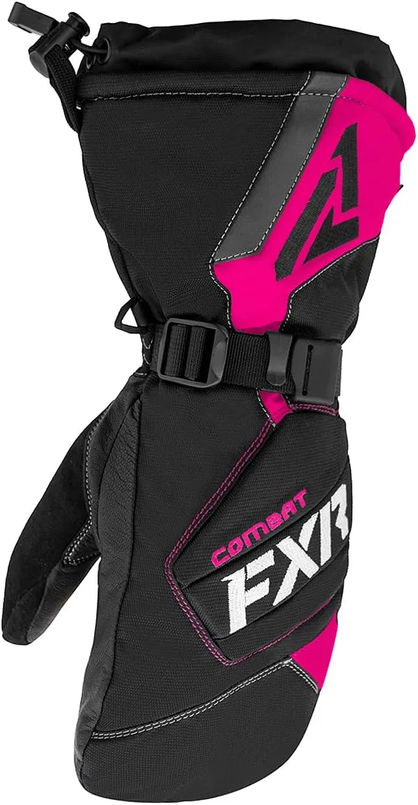FXR Women's Combat Mitt 2025 (Black/Fuchsia - Small)