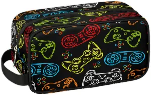 Game Joysticks Travel Toiletry Bag for Boys Men, Video Games Waterproof Hanging Dopp Kit for Teens, Shaving Bag with Large Capacity for Travel,Sports
