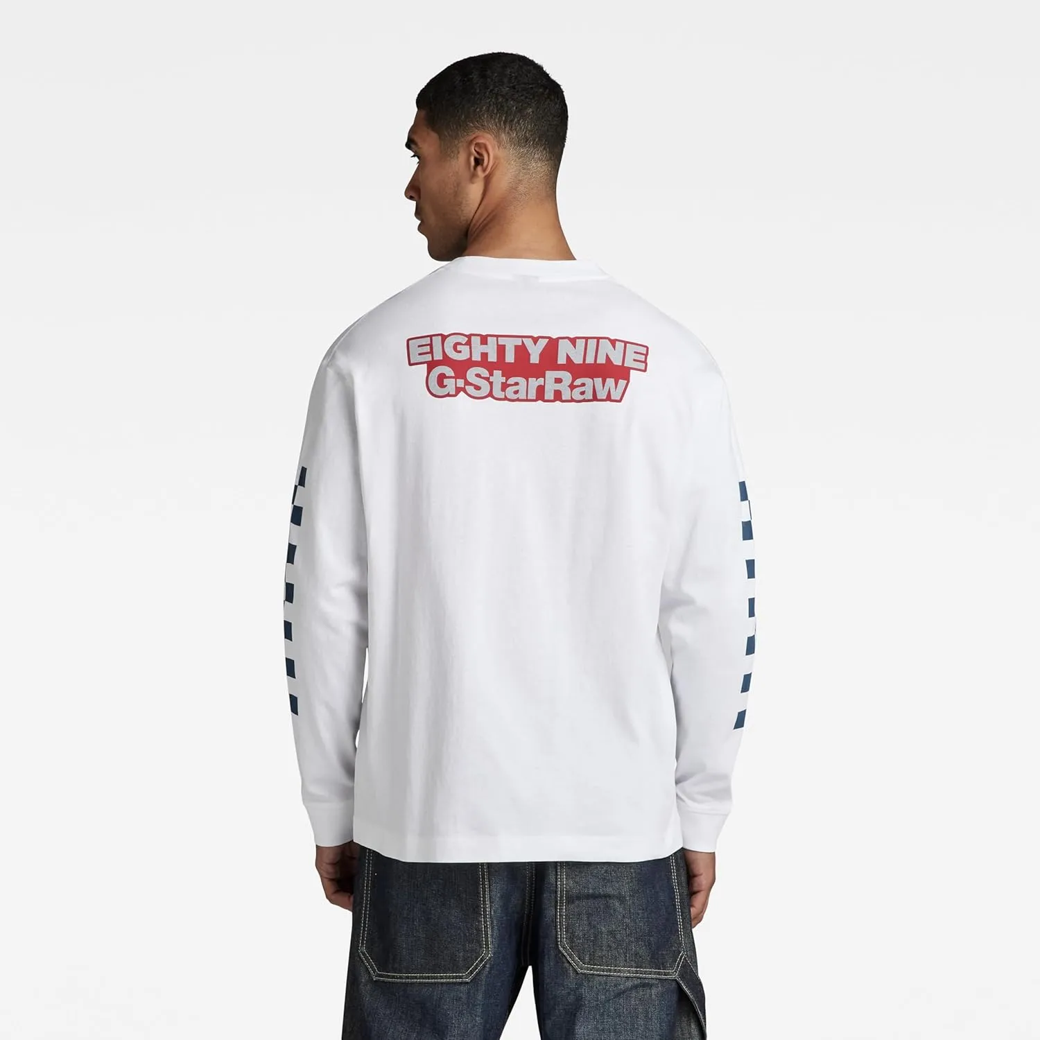 Gestarou MOTO BOX GRAPHIC T-SHIRT Men's Long Sleeve T-Shirt, Oversized Fit