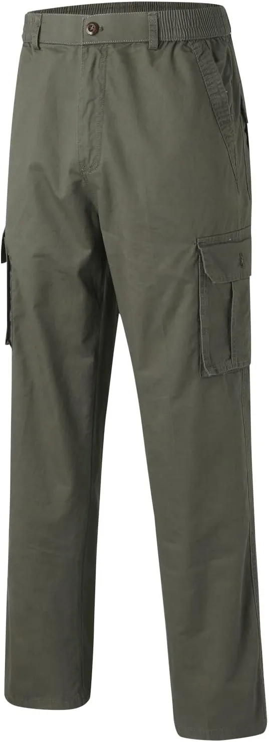 GIERIDUC Men Outdoor Cargo Pant Best Travel Pants for Long Flights Men's Mens Long Underwear Pants Mens Khaki Pants Outdoor