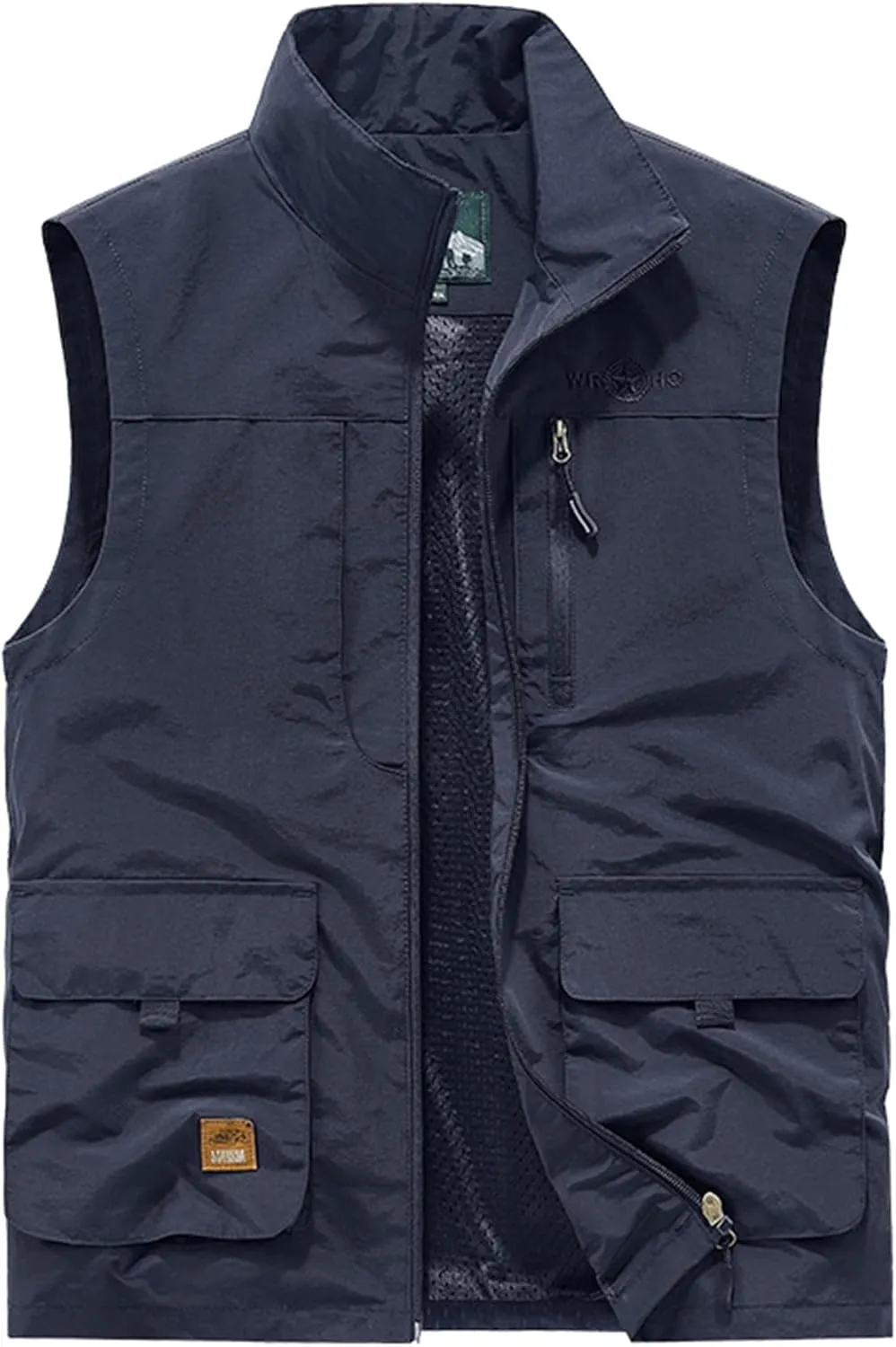 Gihuo Men's Lightweight Quick Dry Outdoor Multi Pockets Fishing Vest