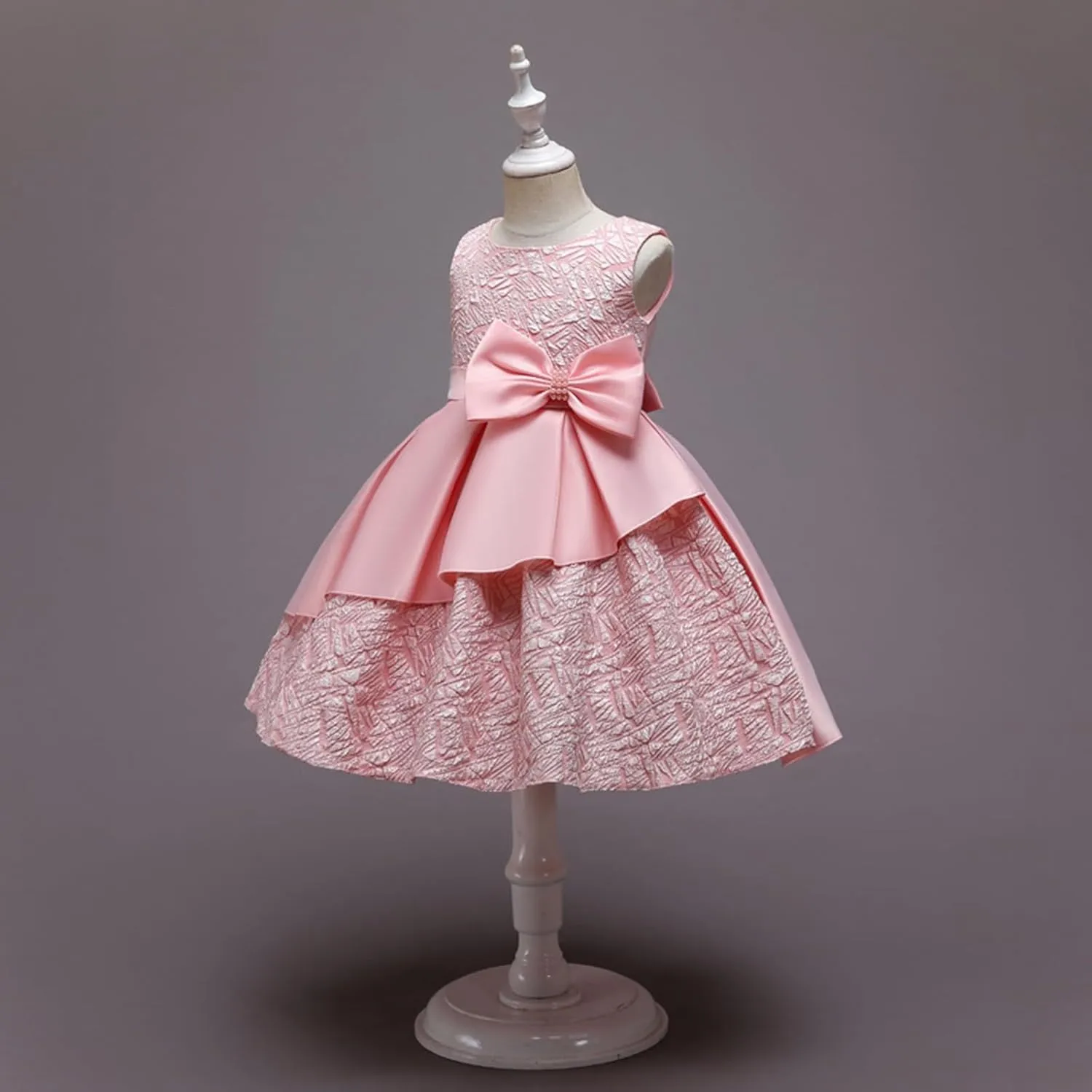Girls Evening Gown Pageant Vintage Wedding Tutu Dress Elegant Ruffles Puffy Birthday Part𝐲 Dress