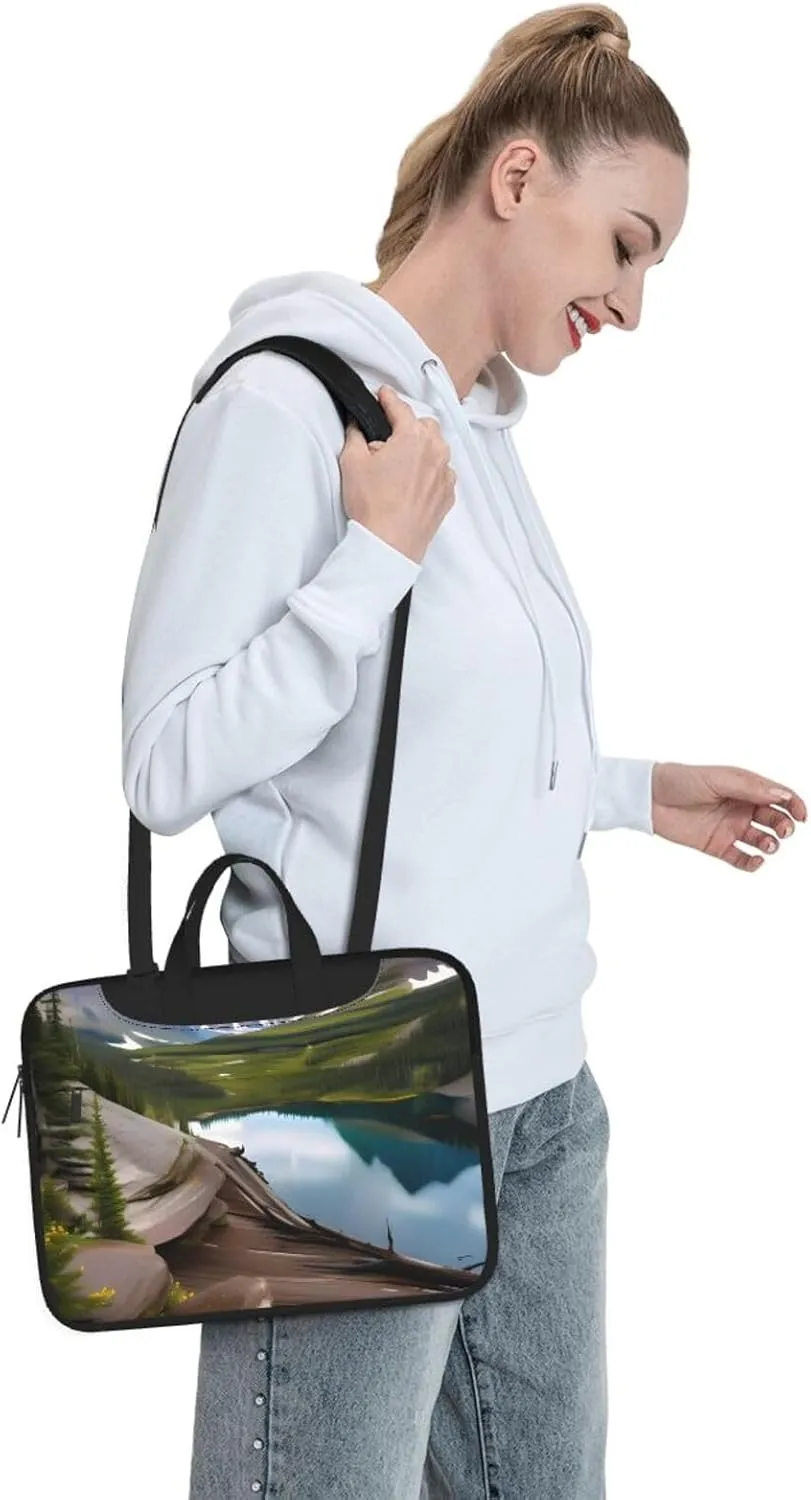Glacier National Park Print Work Laptop Bag Stylish and Protective Laptop Case Briefcase for Men Women Office