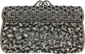 Glitter Women Rhinestone Clutch Box Crystal Evening Bag Elegant Shoulder Purse for Wedding Party Prom