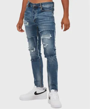 Glorious Gangsta Voltez Jeans Mid Blue
