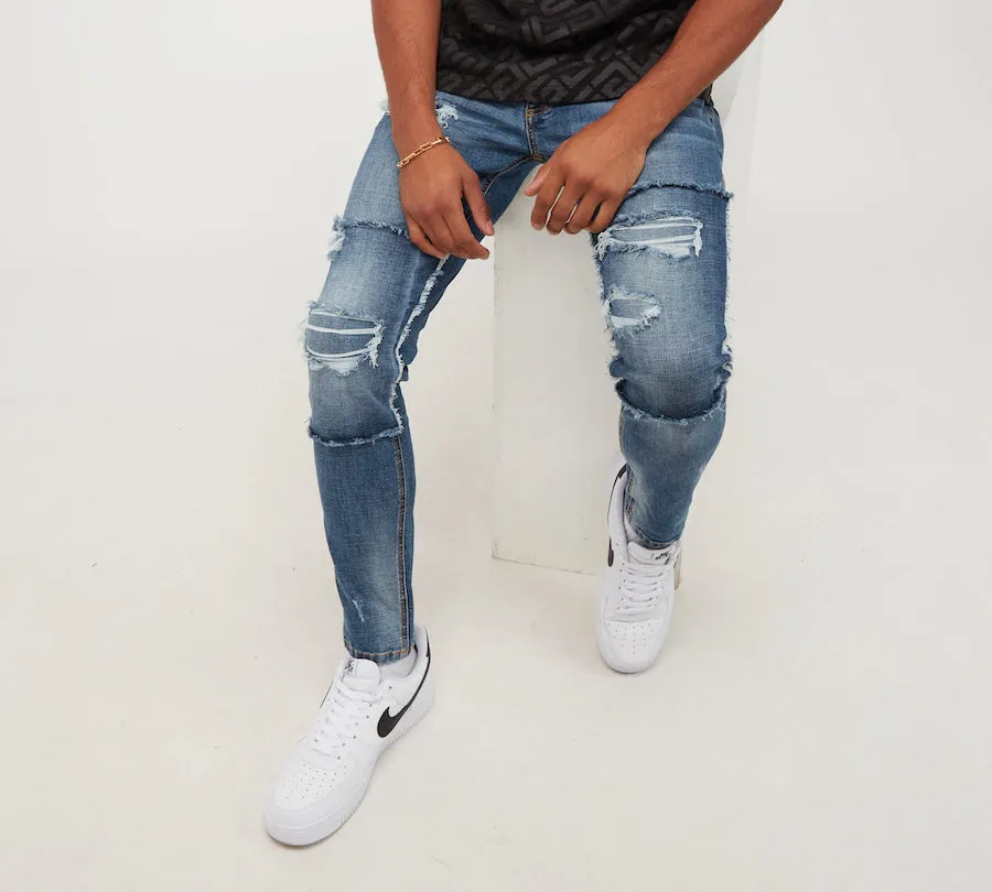 Glorious Gangsta Voltez Jeans Mid Blue
