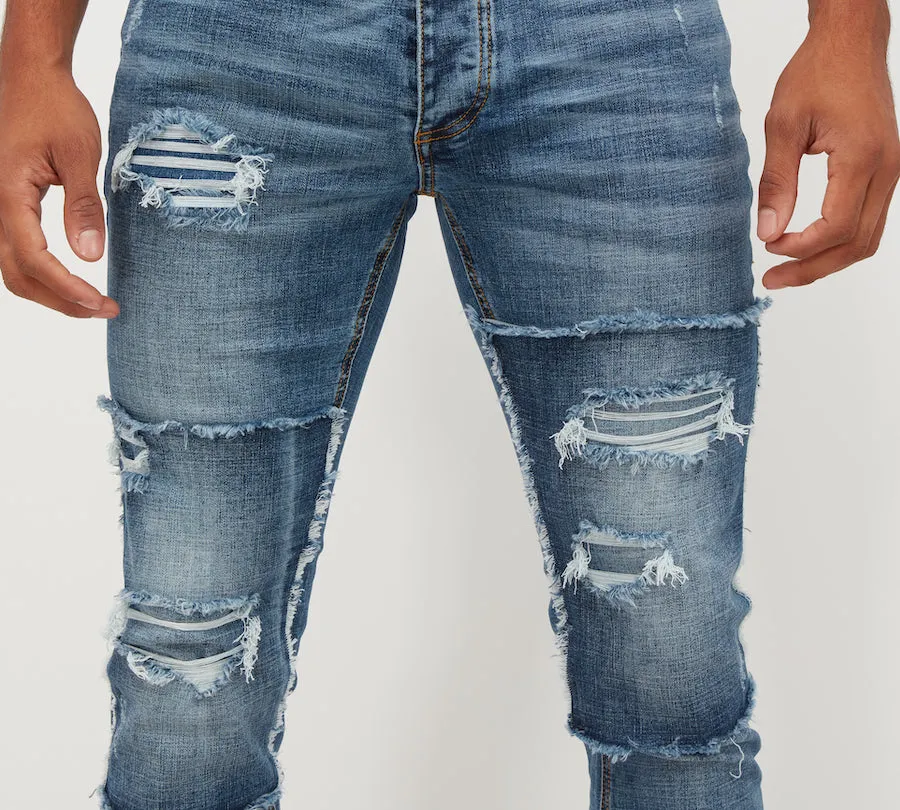 Glorious Gangsta Voltez Jeans Mid Blue