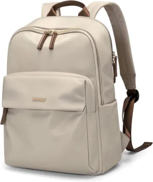 GOLF SUPAGS Laptop Backpack for Women Fits 16 Inch Notebook Casual Daypack Purse Work Travel College Bag (Apricot)