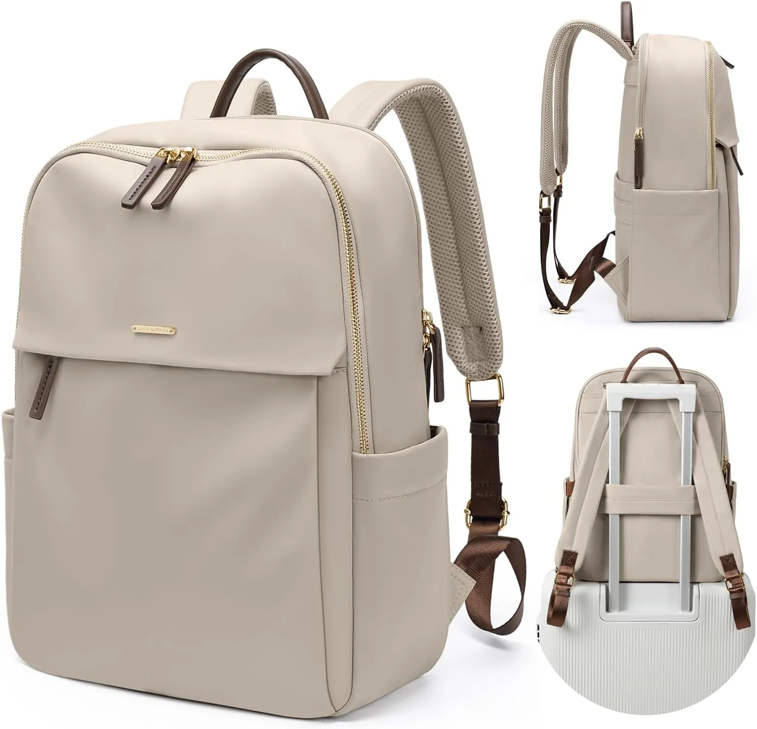 GOLF SUPAGS Women Laptop Backpack with Separate Laptop Compartment Fits 14 Inch Notebook Casual Daypack for Work Travel College Backpack Book Bags