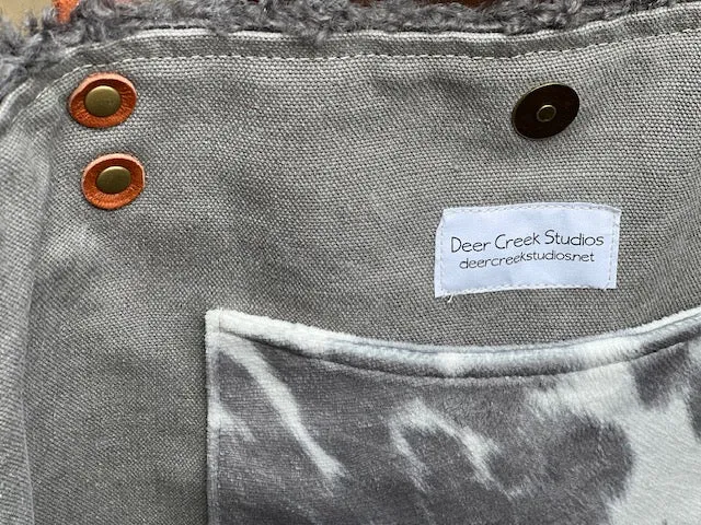 Gray Sherpa Tote
