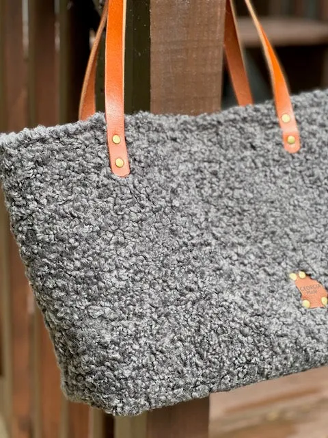 Gray Sherpa Tote