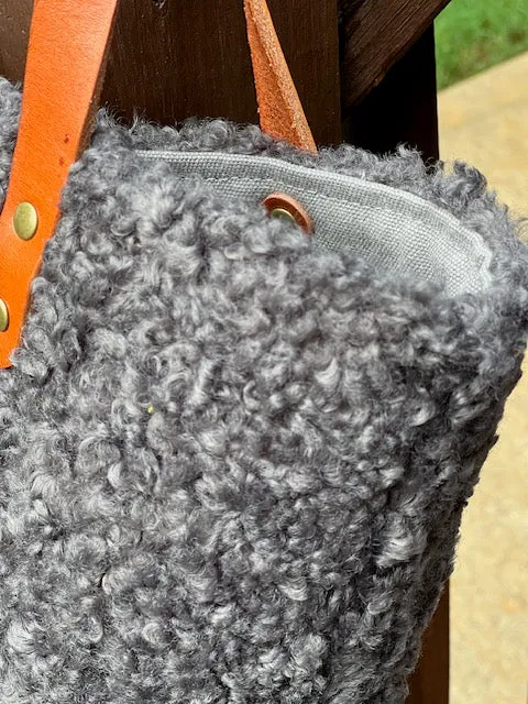 Gray Sherpa Tote
