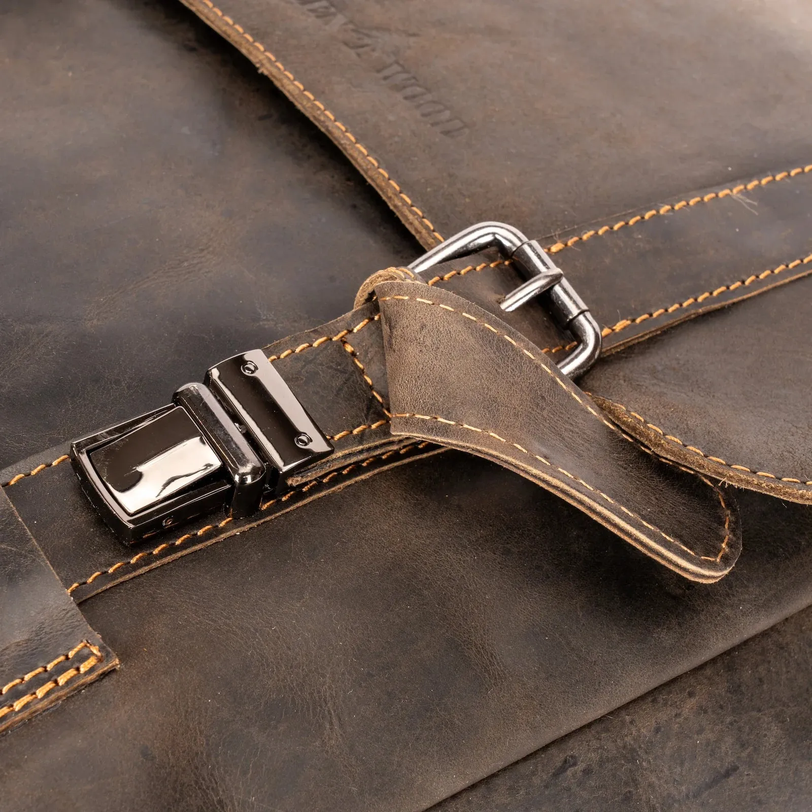 Greenwood Leather Melbourne Laptop Backpack - Brown