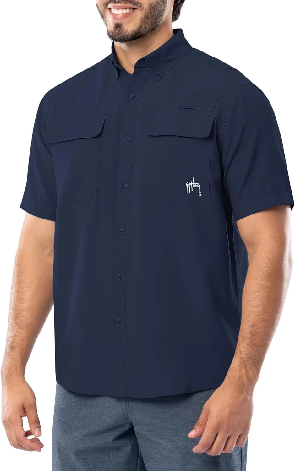 Guy Harvey Men's Short Sleeve Performance Fishing Shirt