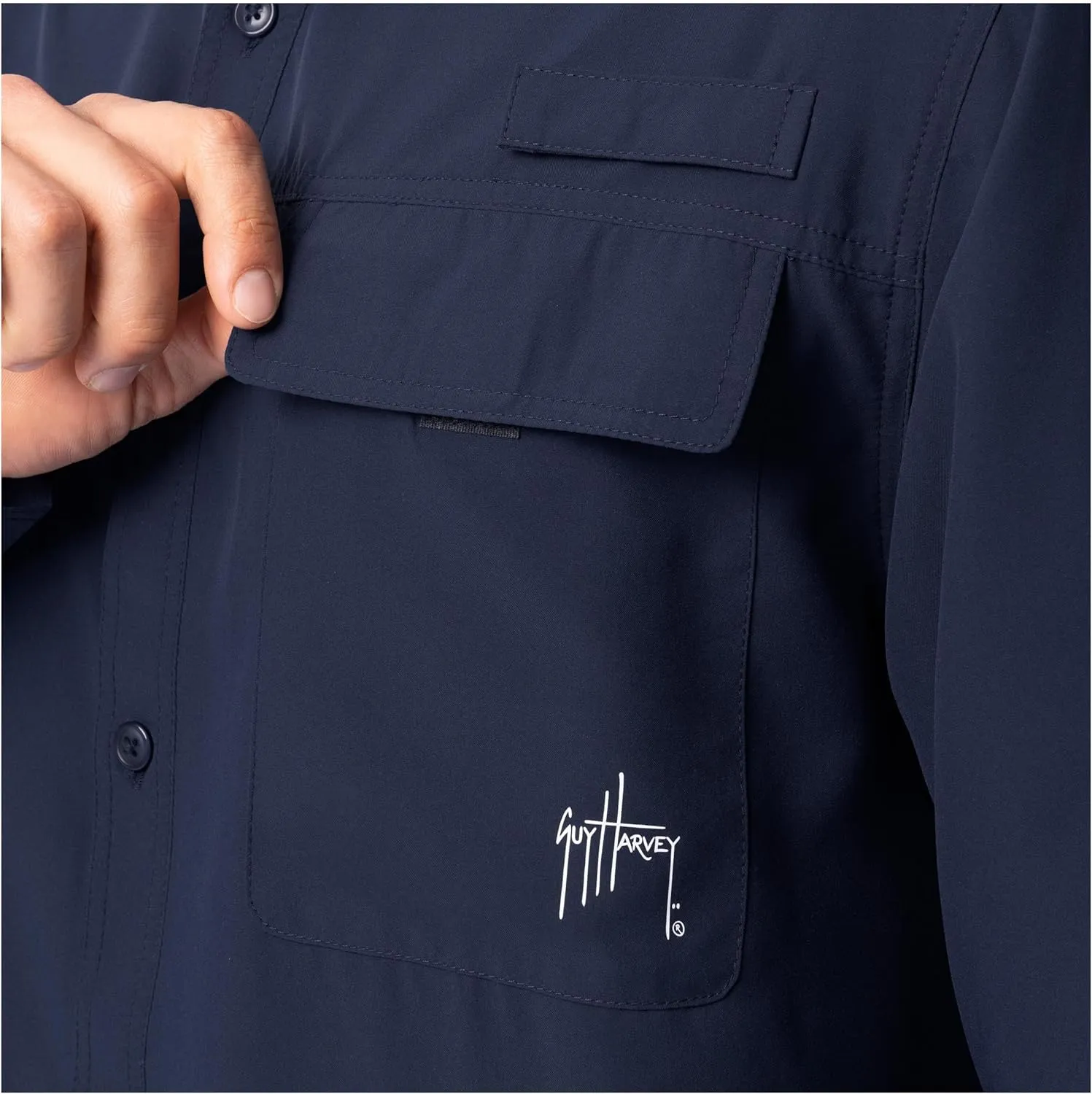 Guy Harvey Men's Short Sleeve Performance Fishing Shirt