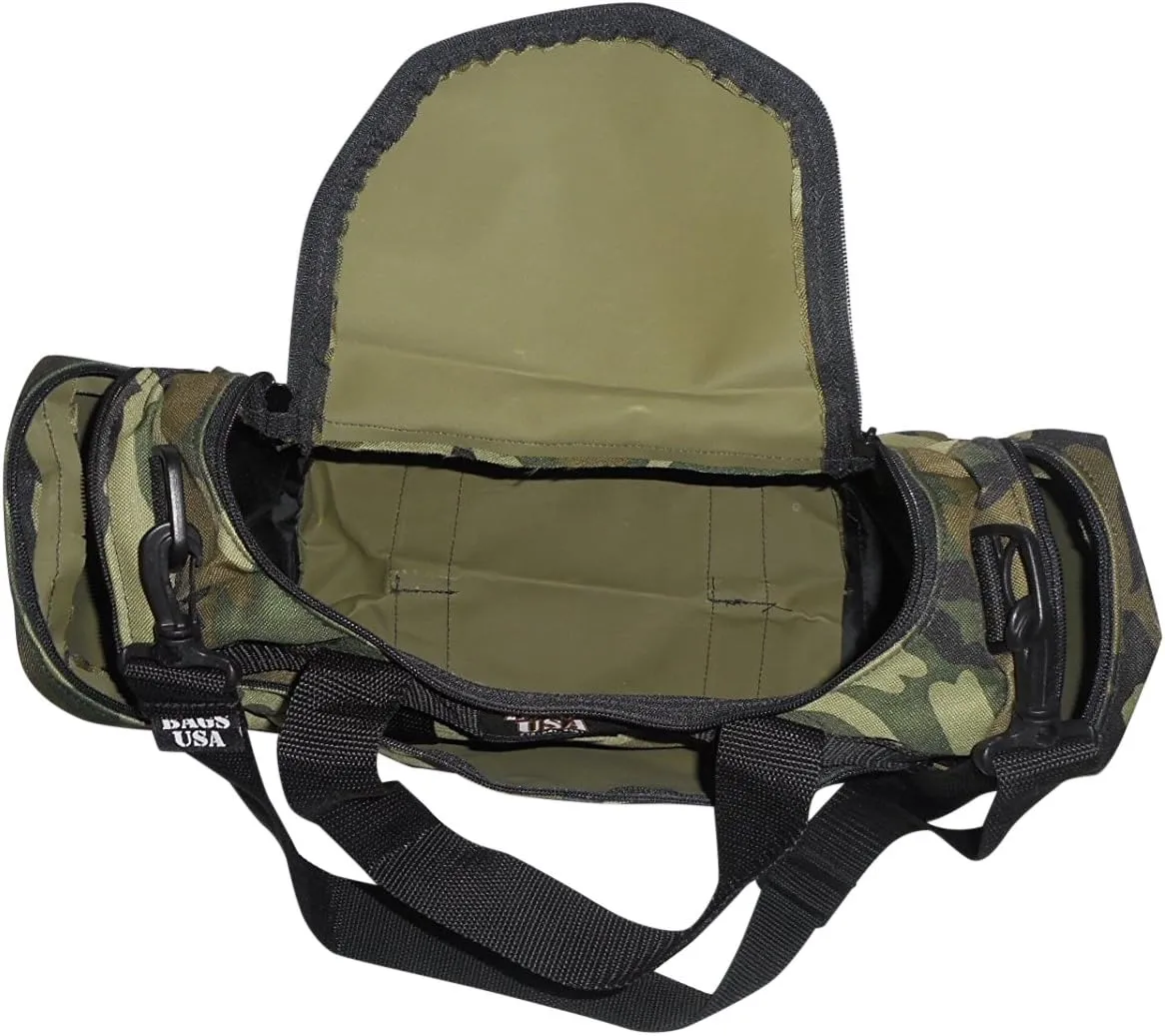 Gym Or Travel Bag Holds Personal Items,Towel, Change Of Clothes, Front Pocket For Cellphone, Keys Id And Wallet Made In USA.