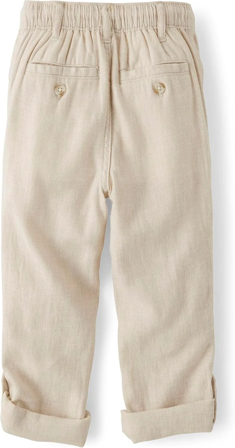 Gymboree Boys' and Toddler Pull on Linen Pants