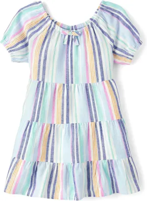 Gymboree Girls' and Toddler Short Sleeve Tiered Dresses