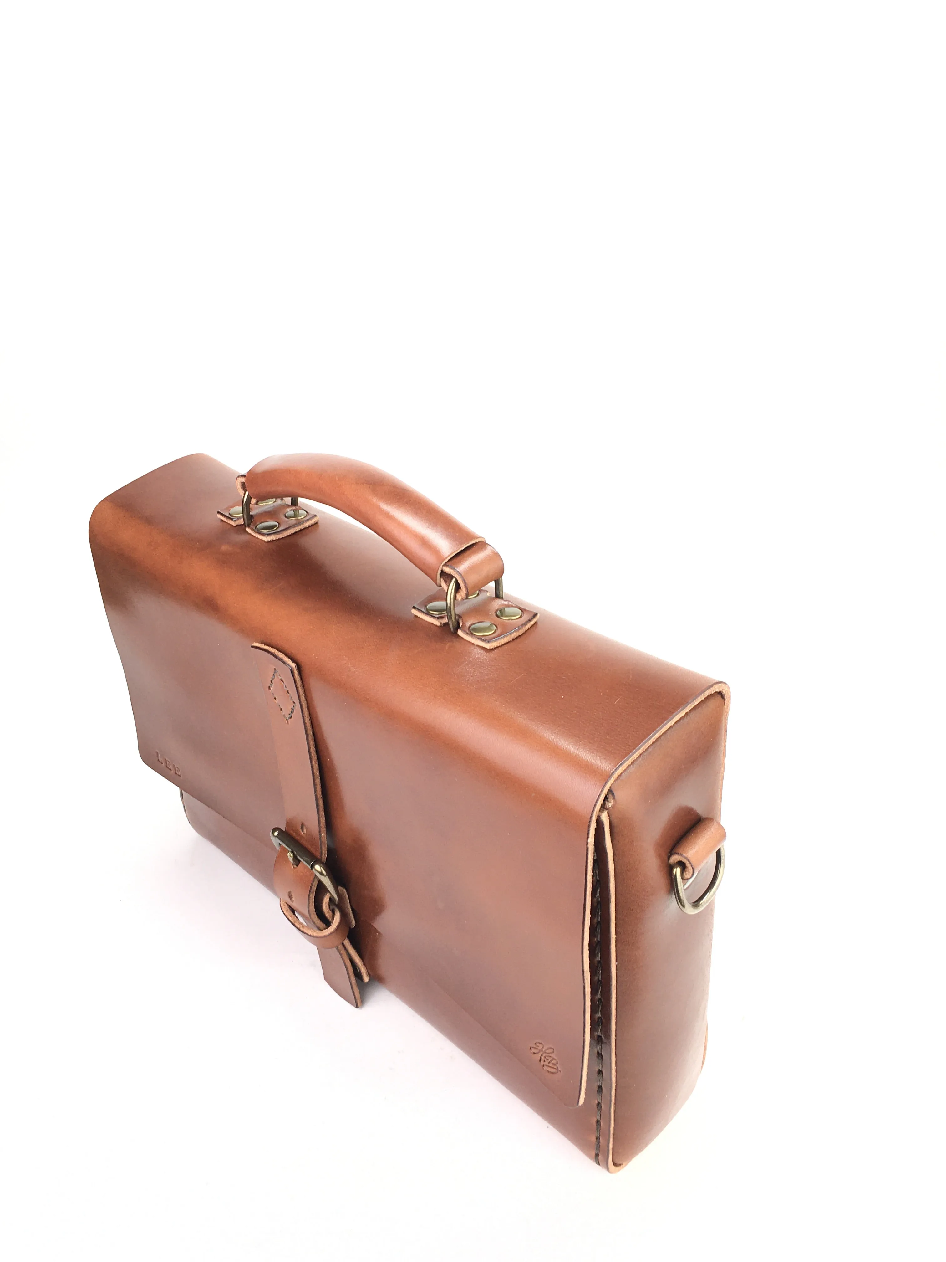 H B MESSENGER | BURNT UMBER LEATHER