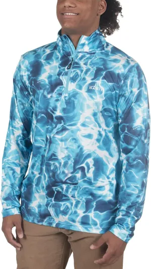 HABIT Men's Black Fork Mountain Trail 1/4 Zip Performance Layer
