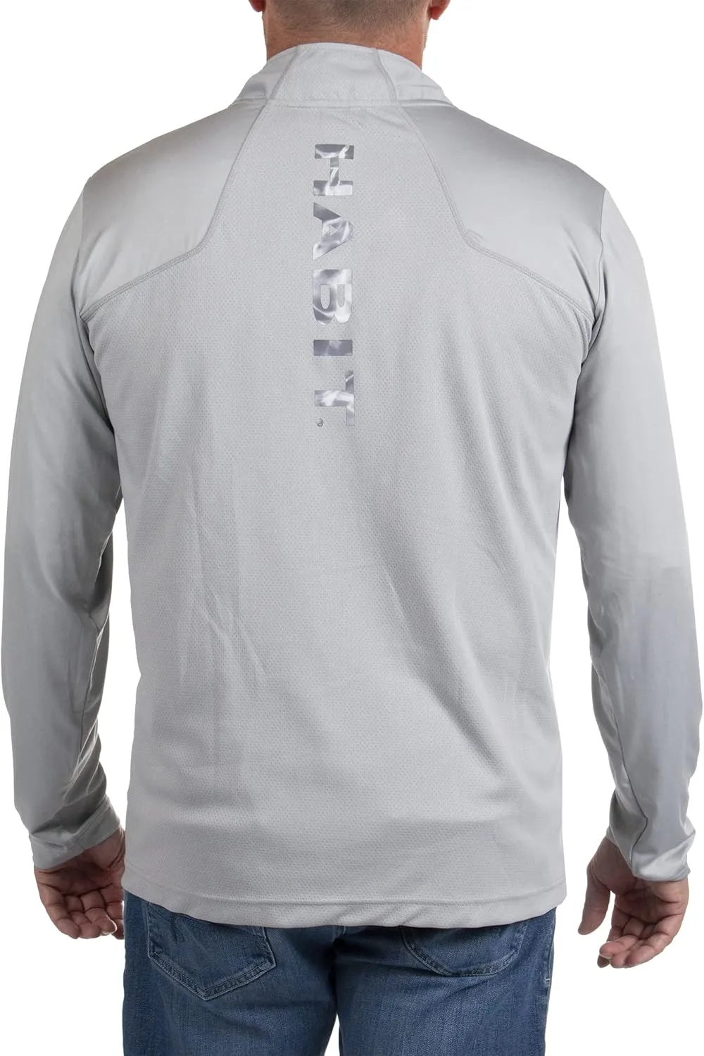 HABIT Men's Black Fork Mountain Trail 1/4 Zip Performance Layer