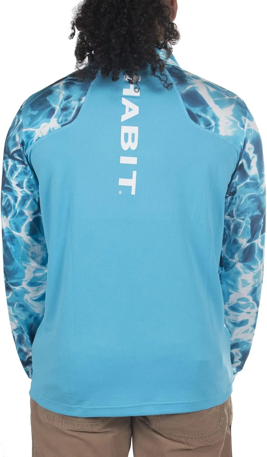 HABIT Men's Black Fork Mountain Trail 1/4 Zip Performance Layer