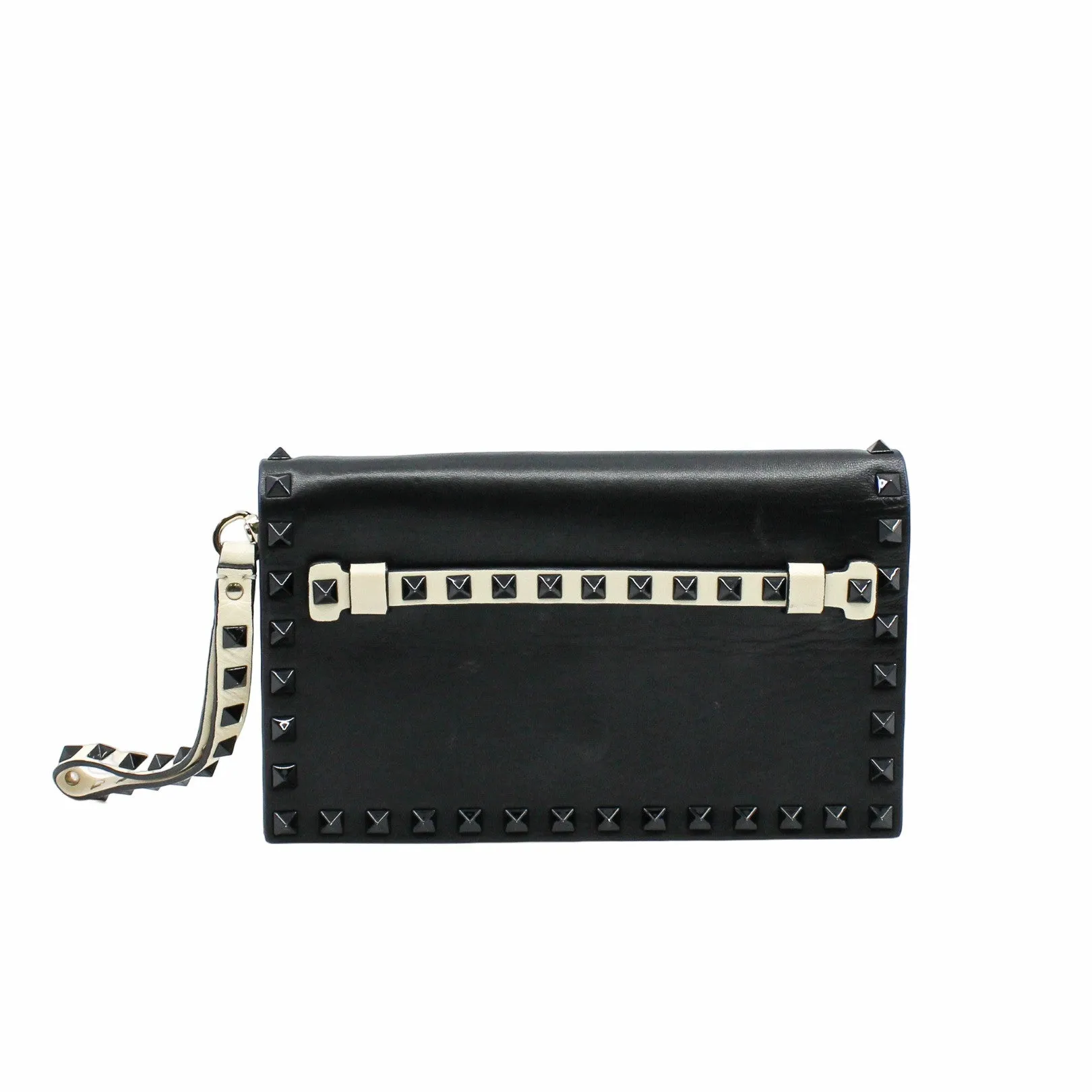 hangbag balck and white with rivet phw