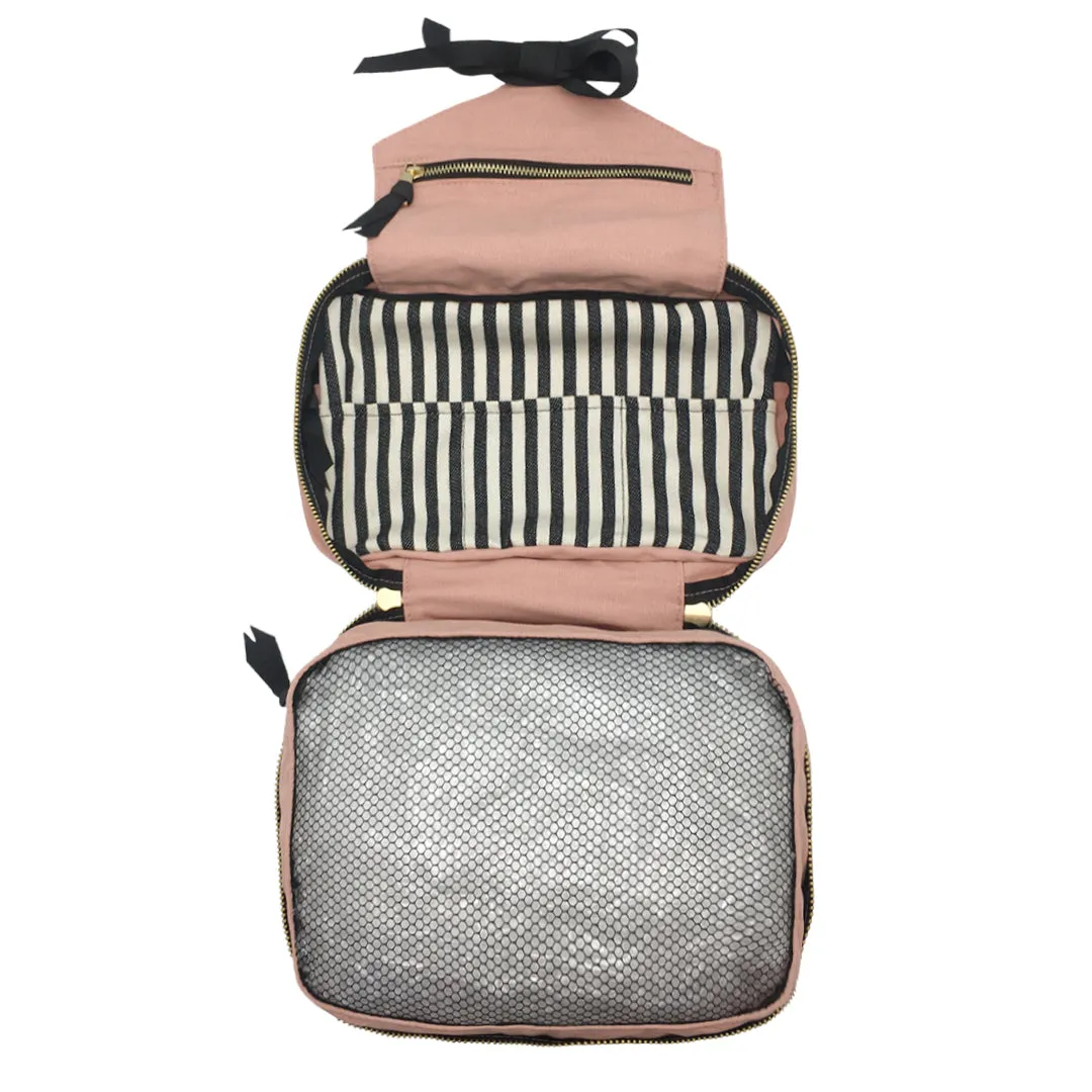 Hanging Toiletry Travel Bag – Pink/Blush