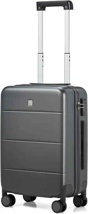 Hanke 20 Inch Carry On Luggage 22x14x9 Airline Approved PC Hard Shell Suitcases with Wheels TSA Luggage for Women Men Lightweight Travel Luggage(Graphite Grey)