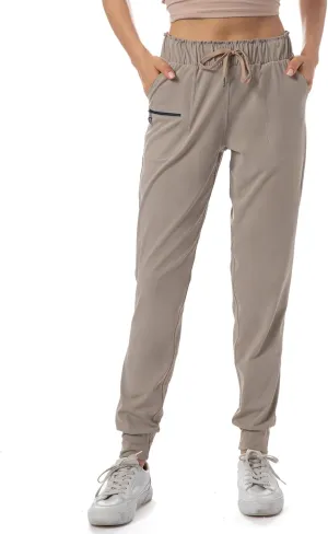 Haowind Joggers for Women with Pockets Elastic Waist Workout Sport Gym Pants Comfy Lounge Yoga Running Pants