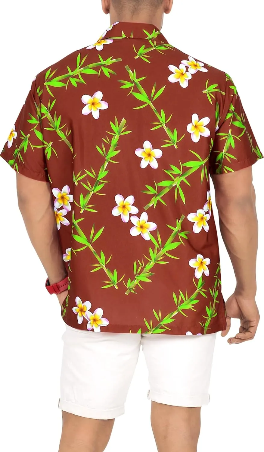 HAPPY BAY Men's Hawaiian Shirt Summer Caribbean