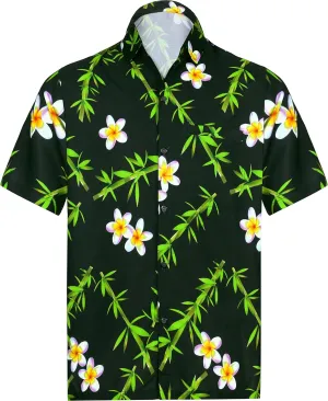 HAPPY BAY Men's Hawaiian Shirt Summer Caribbean