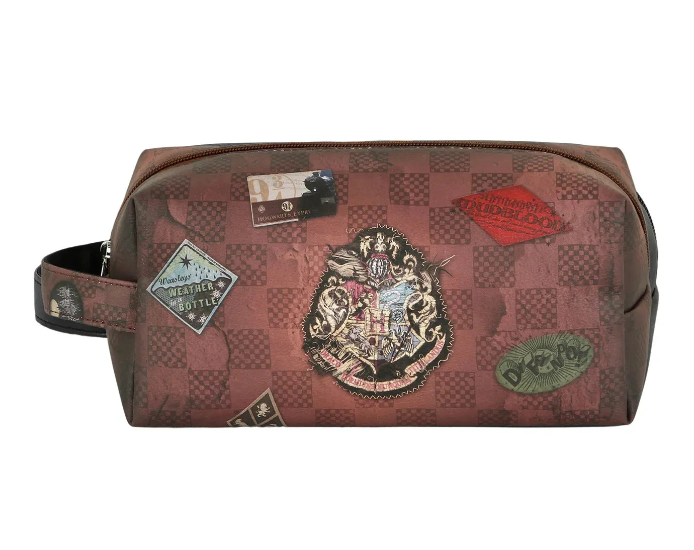 HARRY POTTER Brown Plus Brick Toiletry Bag