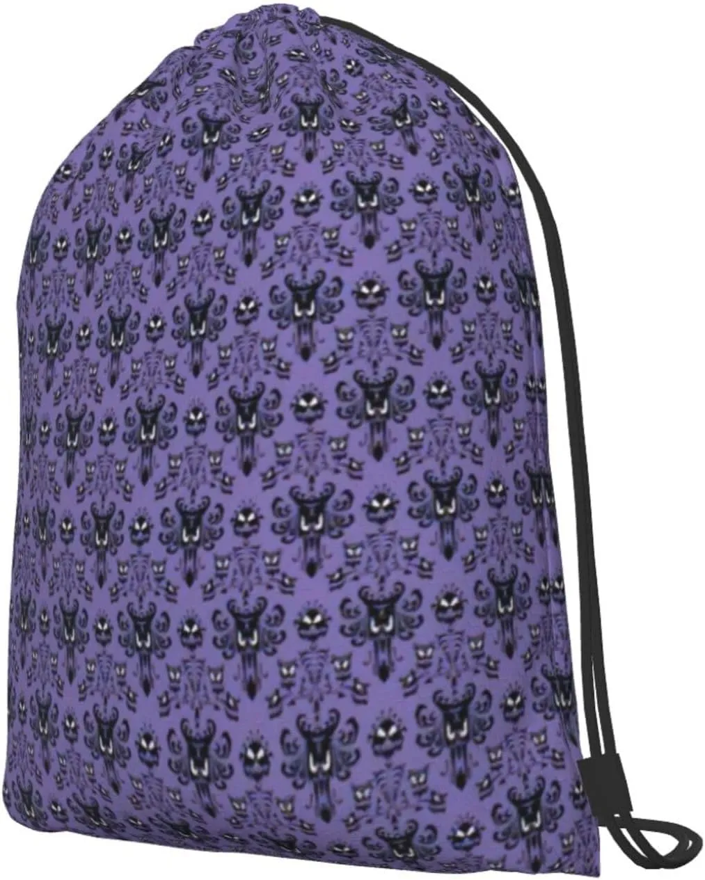 Haunted Mansion Drawstring Cinch Backpack Polyester Sack Pack String Bag For Hiking Camping Adventure