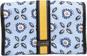 HDK874-Mar-Yel 10 x 2.5 x 5.5 in. Toiletry Pod Roll-Up Bag Marigold & Yellow