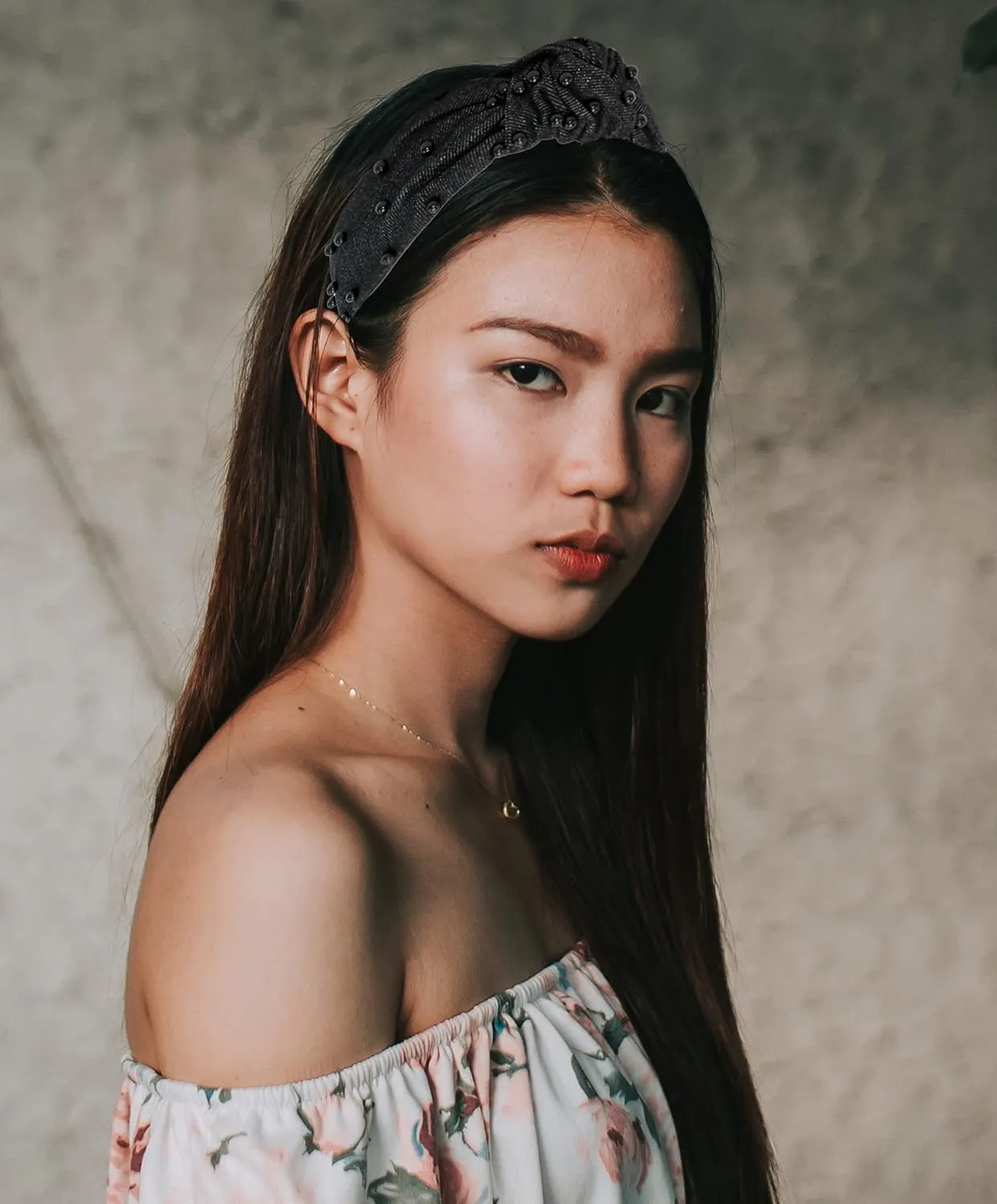 Head bands For Women's Hair are Unique. Black Pearl Denim Knotted Headband for Women is a Comfy Headbands for Women Top Knot Get Complements with Cute Jean Girls
