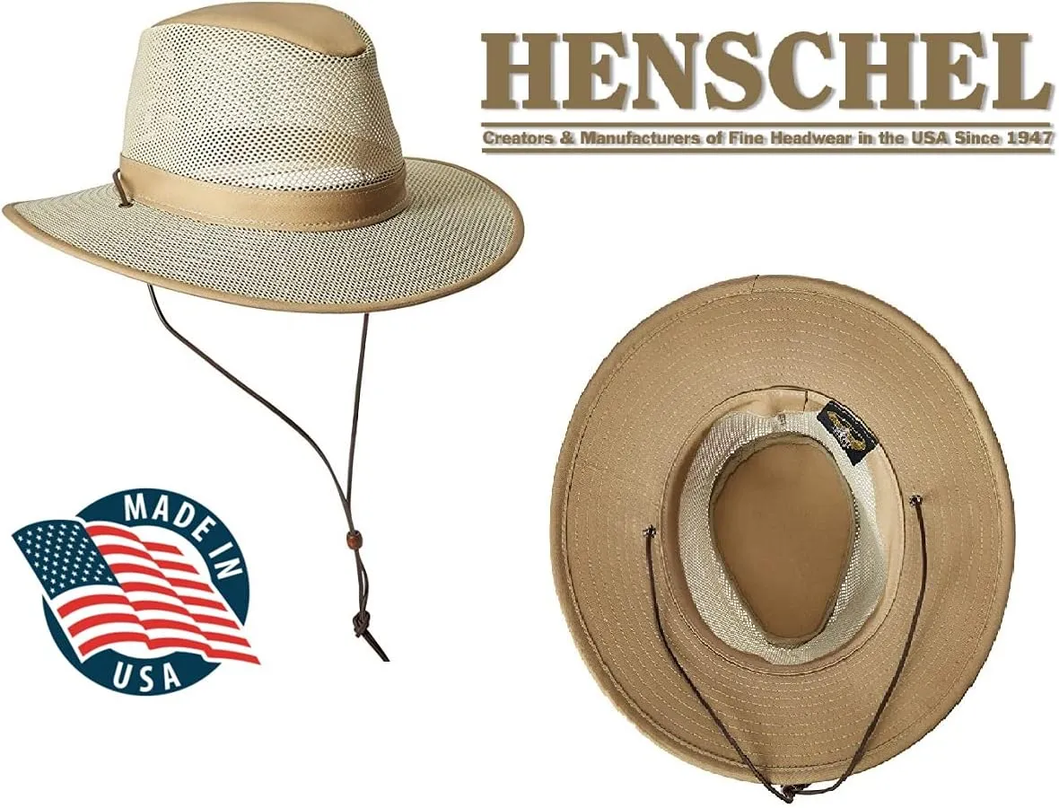 Henschel Aussie Breezer Hat 5312 Cotton Twill Original Made in USA (with Imported Material) for Miami Hat Shop Shipped in Box