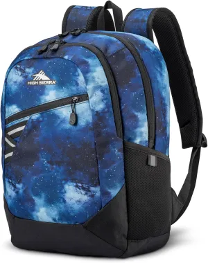 High Sierra Outburst 2.0 Carry-On Daypack Book Bag with Padded Laptop Tablet Sleeve, 360 Degree Reflectivity, Fits Most 15.6" Laptops, 28L, Space