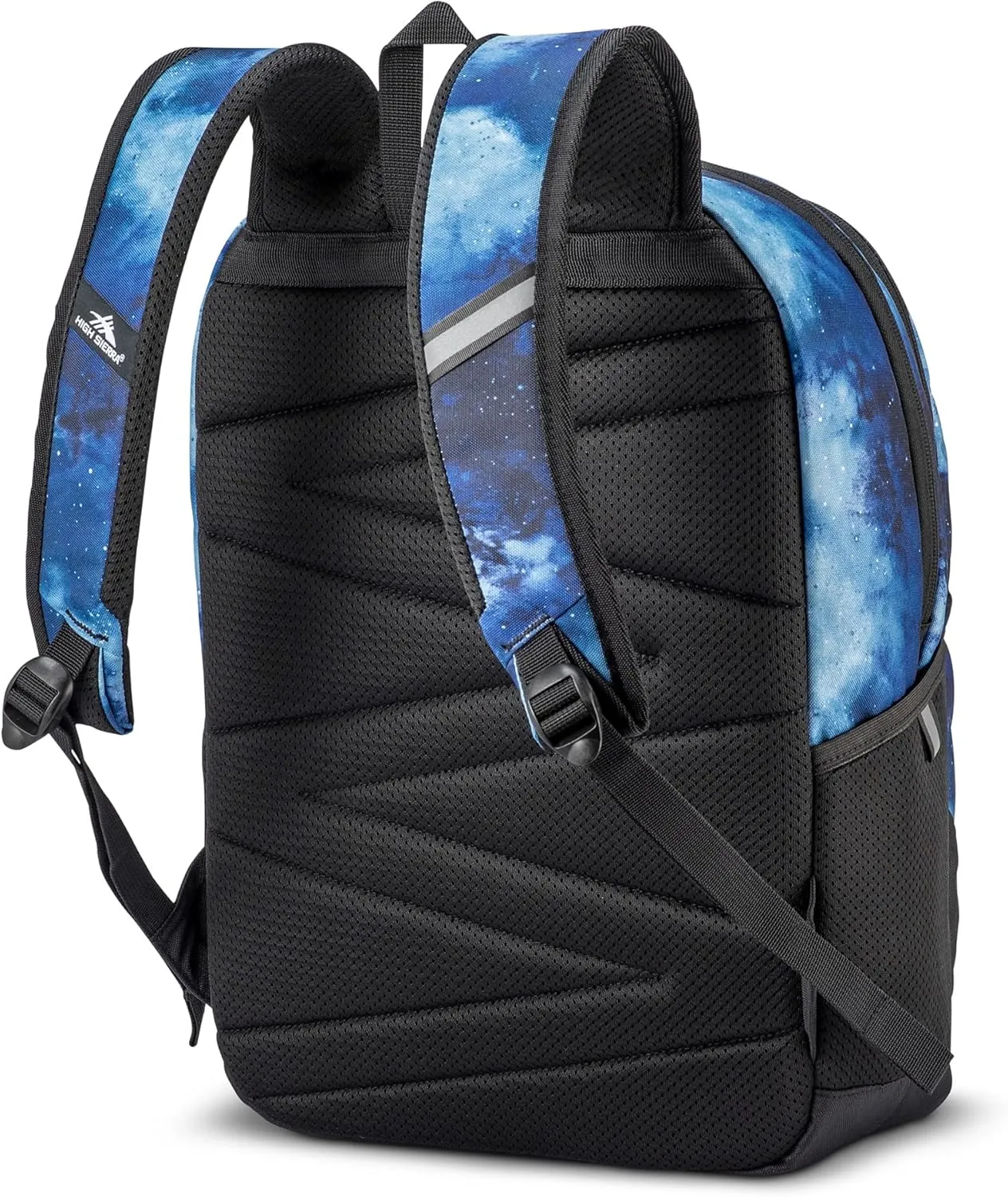 High Sierra Outburst 2.0 Carry-On Daypack Book Bag with Padded Laptop Tablet Sleeve, 360 Degree Reflectivity, Fits Most 15.6" Laptops, 28L, Space