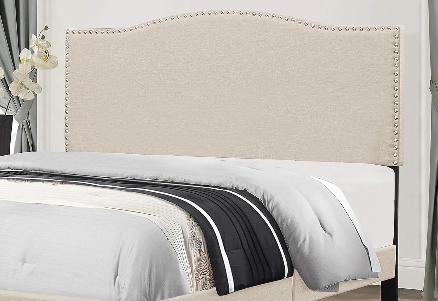 Hillsdale Furniture Kiley Headboard Without Frame Full/Queen Linen Beige