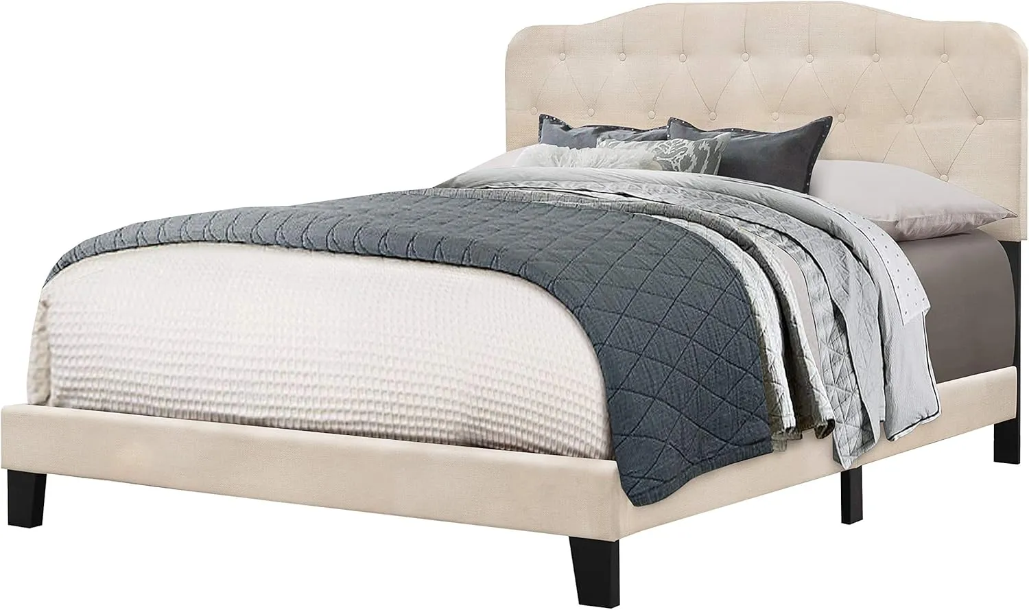 Hillsdale Furniture Nicole Bed in One, Full, Linen