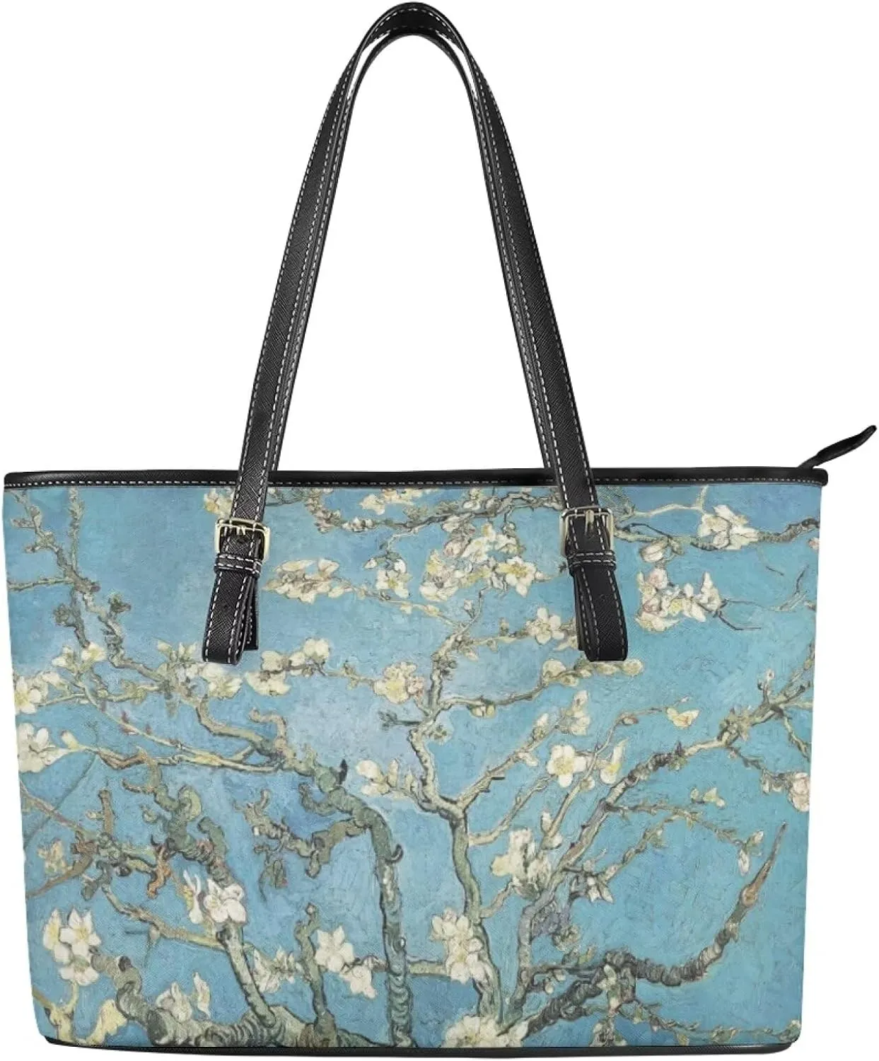 Hobo Tote Bag Purse for Women Van Gogh Art Work Handbags with Zipper, Monet Artwork Top Handle Totes Weekender Bag