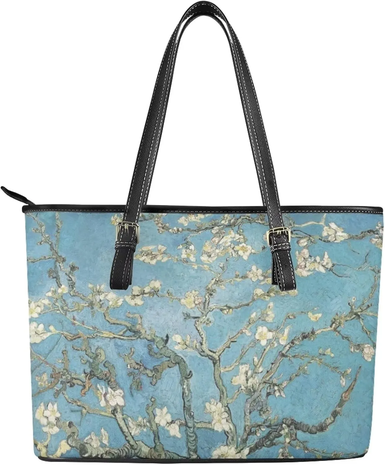 Hobo Tote Bag Purse for Women Van Gogh Art Work Handbags with Zipper, Monet Artwork Top Handle Totes Weekender Bag