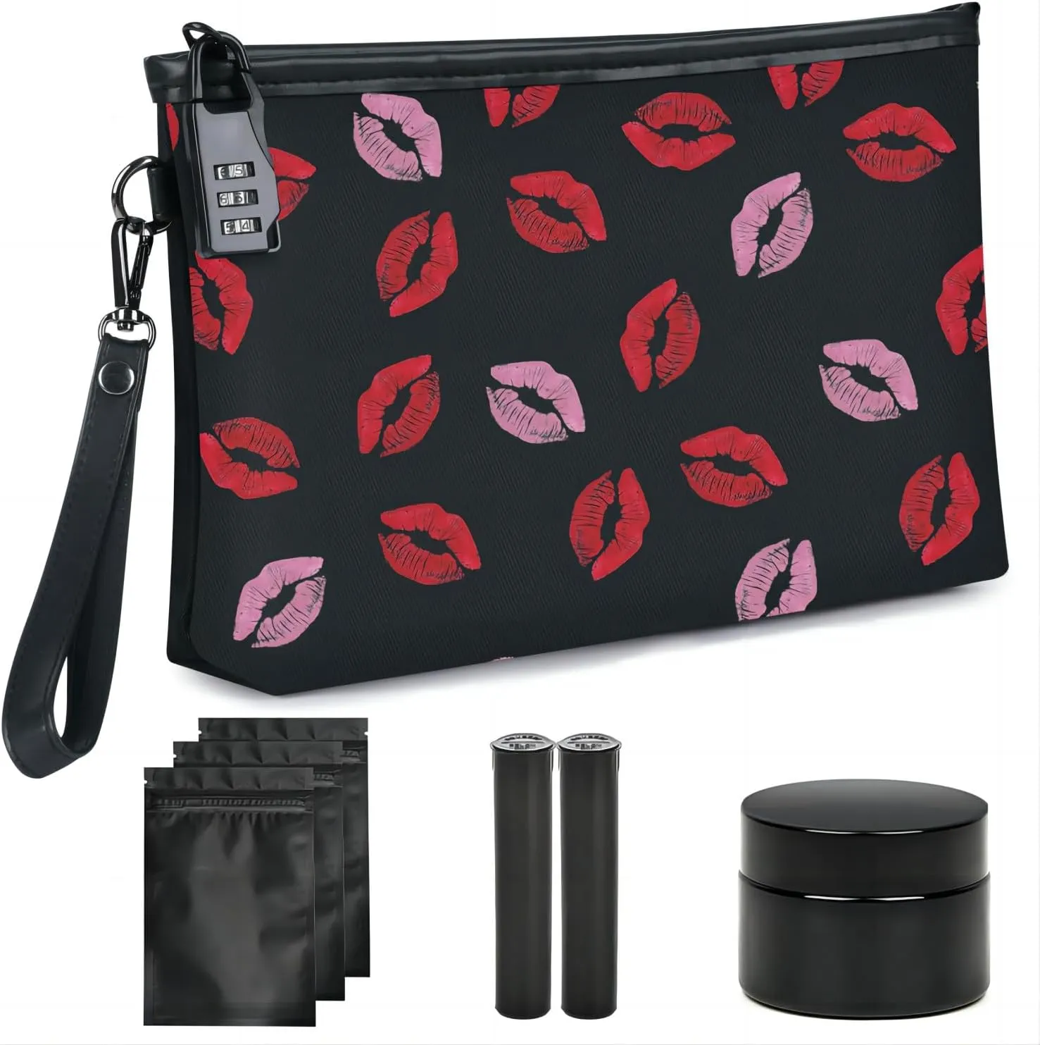 HOMEAL Smell Proof Bag - Odor Proof Pouch, Stash Box & Case Kit for Women
