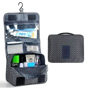 Hooloopie Hanging Toiletry Bags Travel Kit Cosmetics Bags Makeup Pouch for Travel Organization with Hook (Leopard Print)